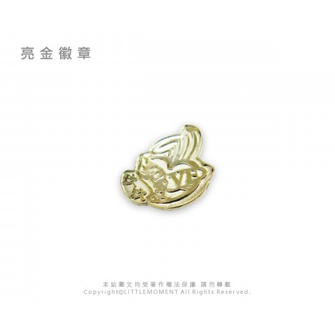 亮金徽章